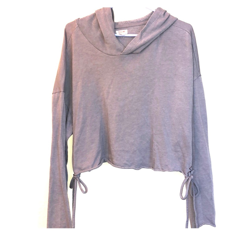 Women’s long crop hoodie